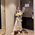 Wholesale Winter Pullover Fuzzy Warm Women Sweater Colorful Tree Christmas Women Sweaters